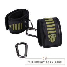 Doc Johnson Tactical Ankle Cuffs Black/Green regulowane neoprenowe Doc Johnson