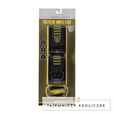 Doc Johnson Tactical Ankle Cuffs Black/Green regulowane neoprenowe Doc Johnson
