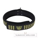 Doc Johnson Tactical Collar & Leash Black/Green - regulowany neoprenowy komplet Doc Johnson