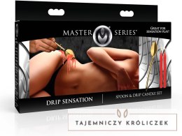 Drip Sensation Zestaw Świec i Łopatki do Eksperymentow z Woskiem 848518056030 XR Brands