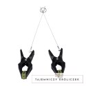 Hardwire Hangers Black/Green - Profesjonalne klamry z szerokimi podkładkami Doc Johnson