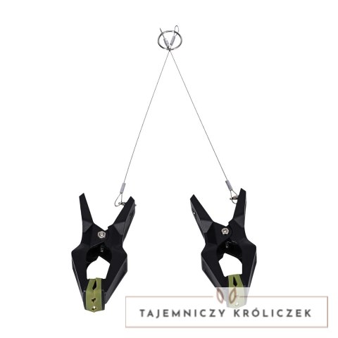 Hardwire Hangers Black/Green - Profesjonalne klamry z szerokimi podkładkami Doc Johnson