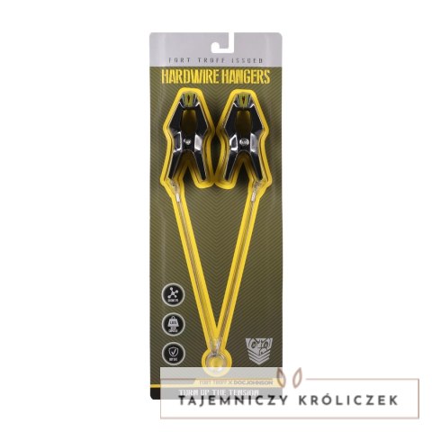 Hardwire Hangers Black/Green - Profesjonalne klamry z szerokimi podkładkami Doc Johnson