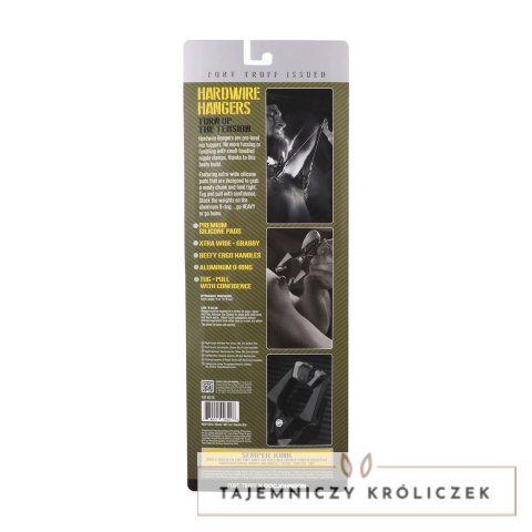 Hardwire Hangers Black/Green - Profesjonalne klamry z szerokimi podkładkami Doc Johnson