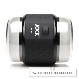 JOCK Double Stroker Black - wibrująca maszyna intymna, dwustronna, IPX7 Curve Toys