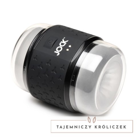 JOCK Double Stroker Black - wibrująca maszyna intymna, dwustronna, IPX7 Curve Toys