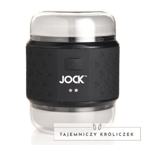 JOCK Double Stroker Black - wibrująca maszyna intymna, dwustronna, IPX7 Curve Toys