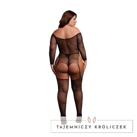 Leg Avenue Plus Size Body Off Shoulder Czarny/Złoty Brokat XL-4XL Le Désir by Shots