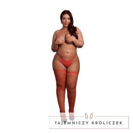 Leg Avenue Pończochy Czerwone Złoto Plus Size Brokat 8714273042460 Le Désir by Shots