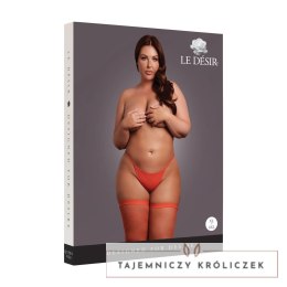 Leg Avenue Pończochy Czerwone Złoto Plus Size Brokat 8714273042460 Le Désir by Shots