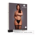 Leg Avenue Shimmering Pończochy Plus Size Czarny/Złoty Brokat XL-4XL Le Désir by Shots