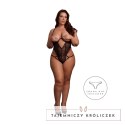 Obsessive Bodysuit Plus Size Black - Model z koronką i regulacją Le Désir by Shots