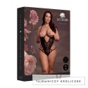 Obsessive Bodysuit Plus Size Black - Model z koronką i regulacją Le Désir by Shots