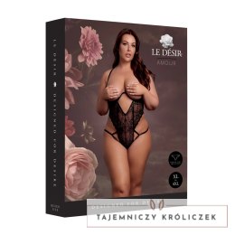 Obsessive Bodysuit Plus Size Black - Model z koronką i regulacją Le Désir by Shots