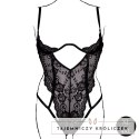 Obsessive Bodysuit Plus Size Black - Model z koronką i regulacją Le Désir by Shots