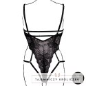 Obsessive Bodysuit Plus Size Black - Model z koronką i regulacją Le Désir by Shots