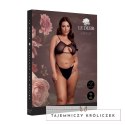 Obsessive Keyhole Mesh Bra Plus Size Czarny z Podwojnymi Ramiączkami Le Désir by Shots
