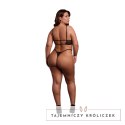 Obsessive Keyhole Mesh Bra Plus Size Czarny z Podwojnymi Ramiączkami Le Désir by Shots