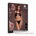 Obsessive Keyhole Mesh Bra czarny z podwojnymi ramiączkami One Size Le Désir by Shots