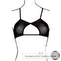 Obsessive Keyhole Mesh Bra czarny z podwojnymi ramiączkami One Size Le Désir by Shots