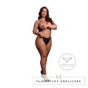 Obsessive Open Cup Triangle Bra Plus Size czarny koronkowy XL-4XL Le Désir by Shots