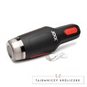 XR Brands 15X Black - Automatyczna maszyna intymna z funkcją ssania i wibracji Curve Toys