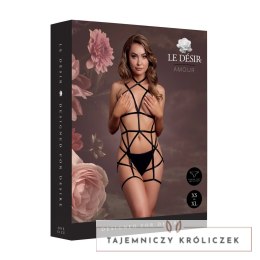 Rimba Strappy Body Harness z Pasami do Pończoch Czarny One Size Le Désir by Shots
