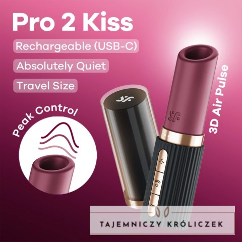 Satisfyer Pro 2 Kiss Air Pulse - kompaktowy model z technologią 4D Satisfyer