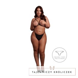 Shots Open Cup Triangle Bra Plus Size z regulowanymi ramiączkami Czarny Le Désir by Shots