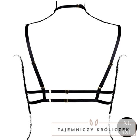 Shots Open Cup Triangle Bra Plus Size z regulowanymi ramiączkami Czarny Le Désir by Shots