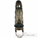 Baile Brave Man - Czarna nakładka z podwojnym systemem wibracyjnym, 16,5 cm BAILE FOR HIM