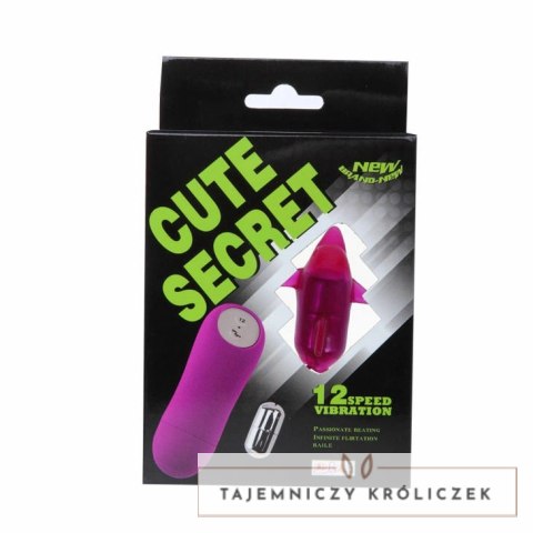 Baile Cute Secret Dolphin 12V - Kompaktowy model liliowy, wodoodporny BAILE STIMULATING