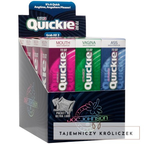 Doc Johnson Quickies To Go ULTRASKYN Zestaw 12 modeli ekspozycyjnych Doc Johnson