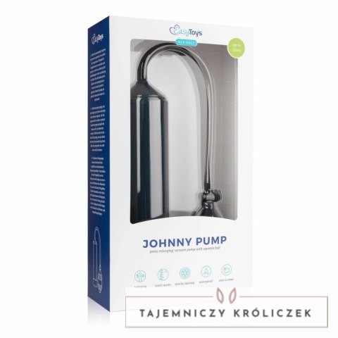 EasyToys System prożniowy z pompką do powiększania czarny 21 cm Easytoys Men Only