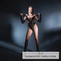 Leg Avenue Need You Tonight body winylowo-mesh S czarny off-shoulder Allure