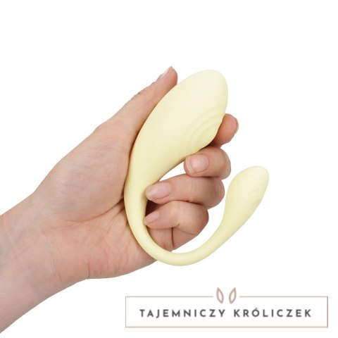Loveline G-Spot Remote Control Vibe żołty - 10 trybow, model C-shape Loveline by Shots