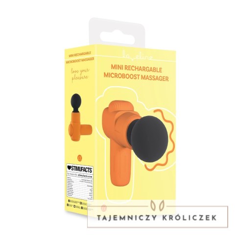 Loveline Mini Microboost - bezprzewodowy masażer kompaktowy pomarańczowy Loveline by Shots