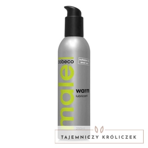MALE Warm Lubricant 250 ml - Rozgrzewający żel intymny, duża pojemność Male!