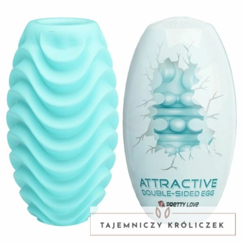 Pretty Love Fantastic Egg Turkusowy - Dwustronna Maszyna Intymna TPR PRETTY LOVE MALE
