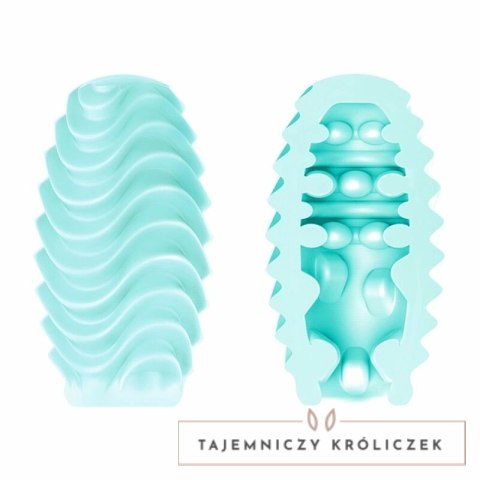 Pretty Love Fantastic Egg Turkusowy - Dwustronna Maszyna Intymna TPR PRETTY LOVE MALE
