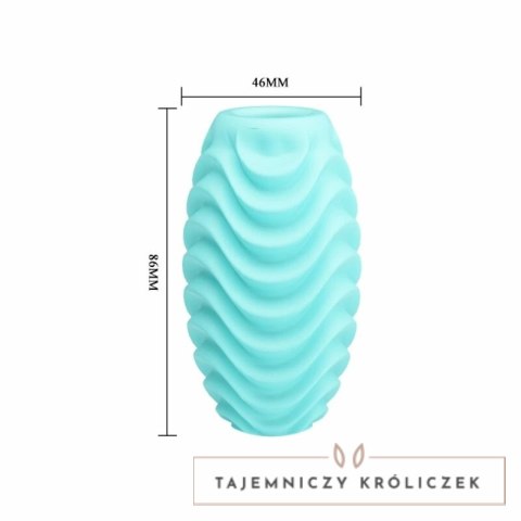 Pretty Love Fantastic Egg Turkusowy - Dwustronna Maszyna Intymna TPR PRETTY LOVE MALE