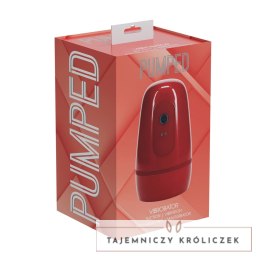 Pulsar Vibrobator Metallic Red - System ssąco-wibracyjny z podciśnieniem Pumped by Shots