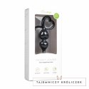 Sinner Gear Serce Koraliki Intymne Czarny Silikon 19 cm Easytoys Anal Collection