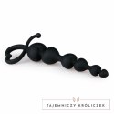 Sinner Gear Serce Koraliki Intymne Czarny Silikon 19 cm Easytoys Anal Collection