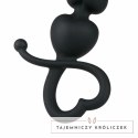 Sinner Gear Serce Koraliki Intymne Czarny Silikon 19 cm Easytoys Anal Collection