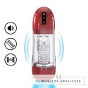SonicPull Multimedialna Pompa Wibracyjna z Funkcją Ssania Metallic Red Pumped by Shots