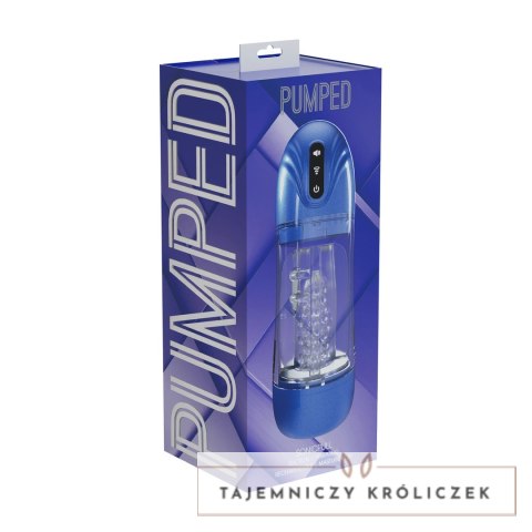SonicPull Pompa Intymna Z Funkcją Ssania i Wibracji Metallic Blue Pumped by Shots