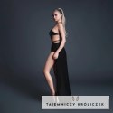 Take Me Kombinezon winylowy z efektem lateksu i siateczką, L, czarny Allure