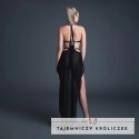 Take Me Kombinezon winylowy z efektem lateksu i siateczką, L, czarny Allure