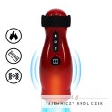 Virtuo Metallic Red - Pompa z funkcją zasysania, wibracją i uchwytem na telefon Pumped by Shots